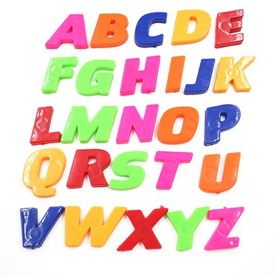 26 stücke 26 Buchstaben A-Z Pädagogisches 3D Englisch Alphabet aufkleber DIY Anzahl Aufkleber Buchstaben aufkleber Whiteboard Baby Art Spielzeug