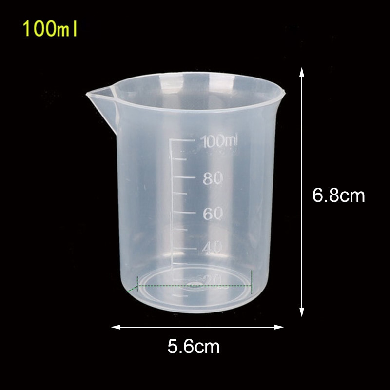 20ml/30ml/50ml/300ml/500ml/1000ml Clear Plastic Graduated Measuring Cup for Baking Beaker Liquid Measure Jug Cup Container