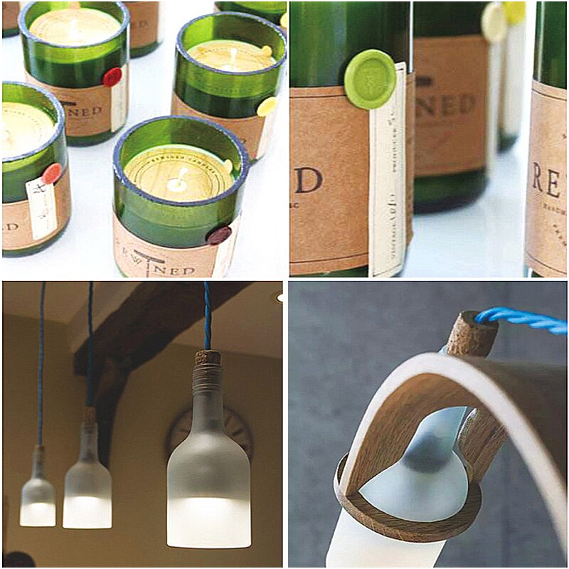 Glass Bottle Cutter Stainless Steel Glasses Bottle Slicer Cutter Tool Bottles Cut Tool Stained Glass Tools