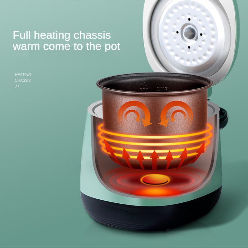 Portable Rice Cooker Intelligent Electric Cookers Food Steamer Cooking Pot Fast Heating Lunch Box Rice Warmer