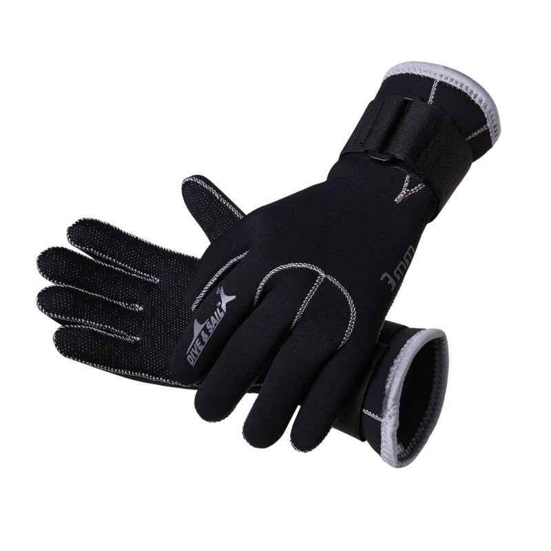 3mm dykkehansker svømme neopren hansker snorkelutstyr anti ripe holde varmen våtdrakt materiale: Xl