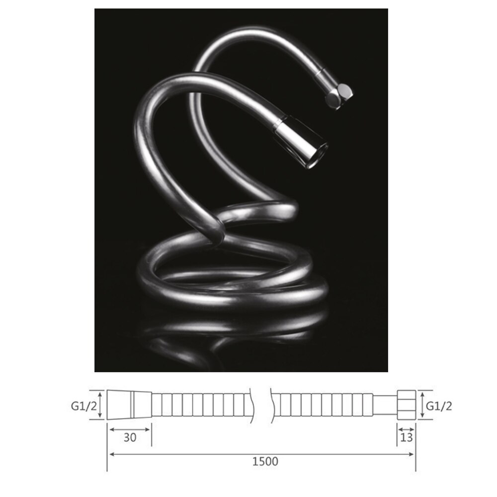 1.5m PVC Bathroom Shower/Bidet Hose High Pressure Anti Wrap Hose With Copper Core