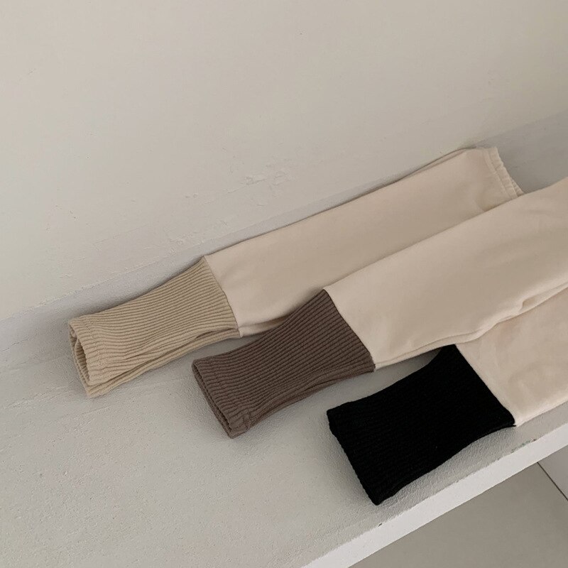 2021 autunno nuovo bambino ragazza ghette a vita media cotone ragazzi pantaloni in cotone PP pantaloni casuale per bambini ghette per neonati