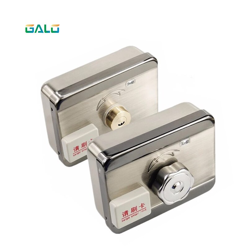 Wifi Control Electric Lock &amp; Access Control System Electronic Integrated RFID Door Rim Lock With ID Reader 125khz