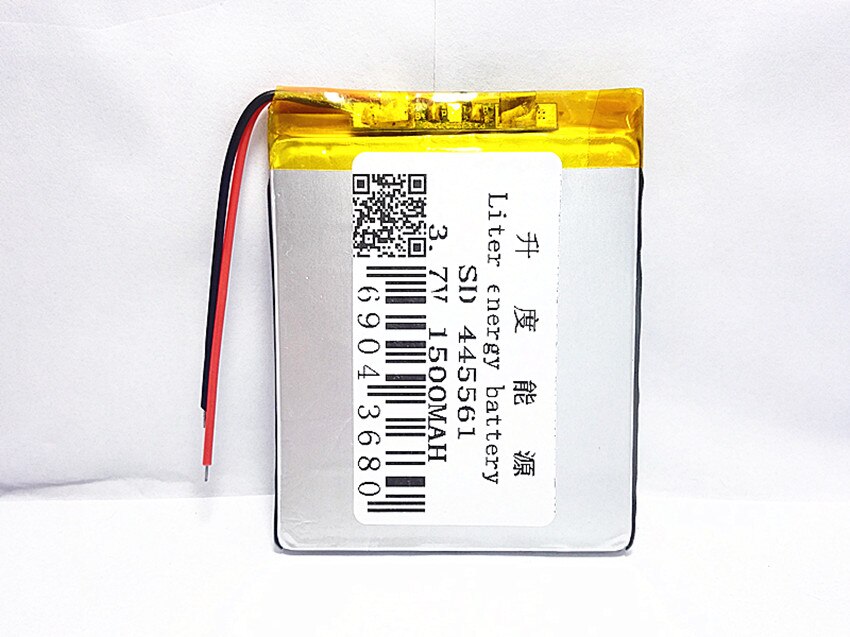 Polymer batterij 1500 mah 3.7 V 445561 smart home MP3 luidsprekers Li-Ion batterij voor dvr, GPS, mp3, mp4, mobiele telefoon, luidspreker