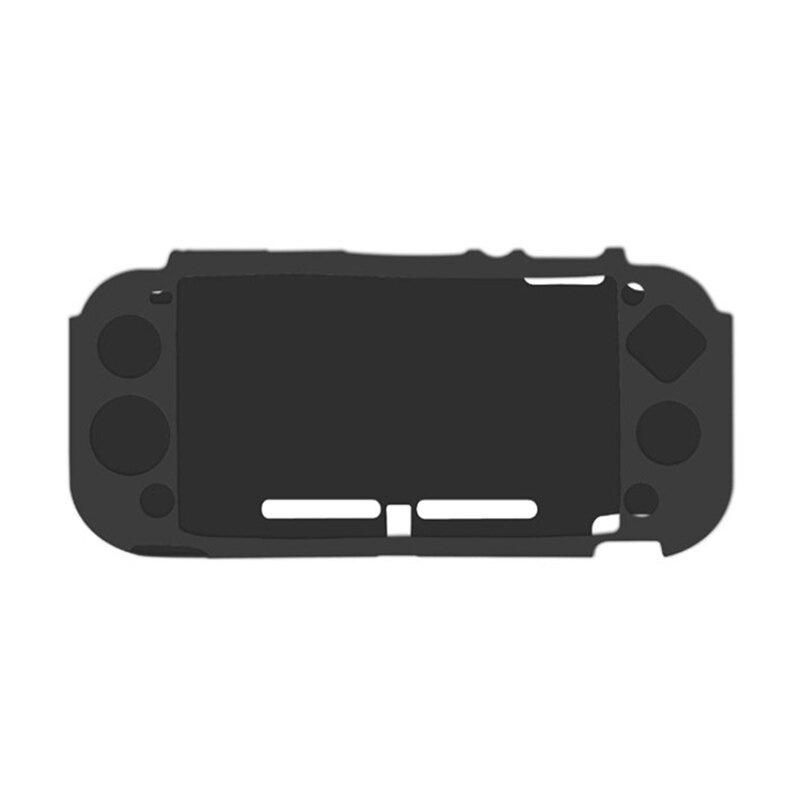 For Switch Anti-Slip Silicone Protective Skin Case Cover Grip Accessories: Black
