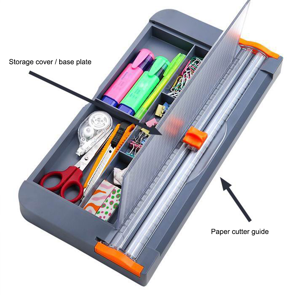 A4 Paper Trimmer Cutters Guillotine Trimmers Paper Storage Boxes Portable for A5 A6 Photo Labels Paper Cutting stationery