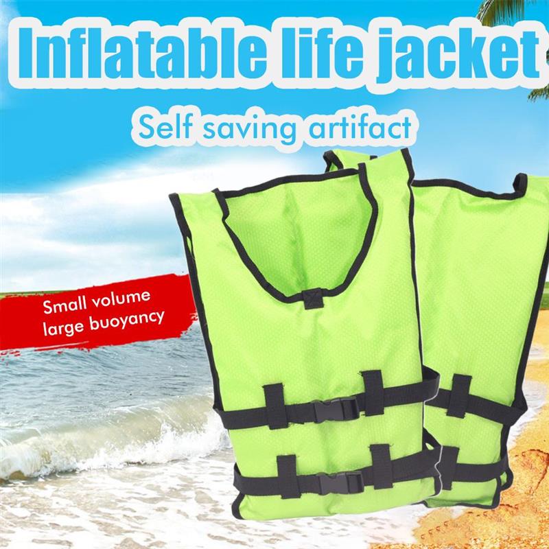 Draagbare Zwemmen Vest Water Sport Drijfhulpmiddel Vest Verstelbare Met Reflector Fluitje Reddingsvest Voor Dragon Boot Kano: green
