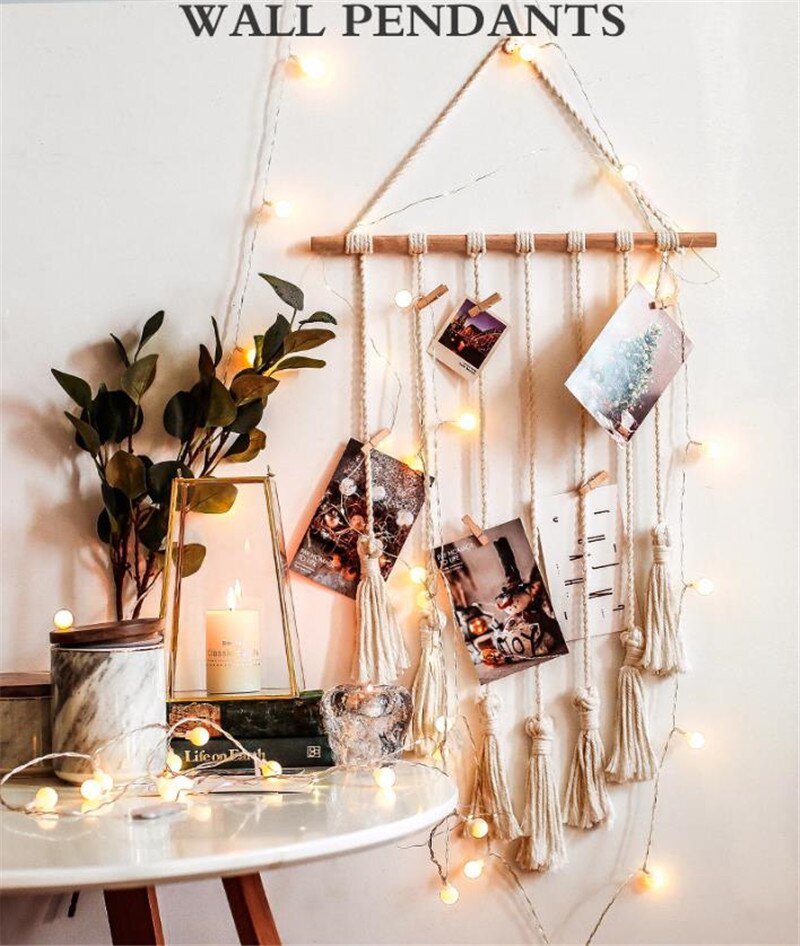 DIY Wall Hanging Tapestry Bohemian Tapestry Geometric Wall Art Wall Hanging Tapestry Wall Decoration Home Decoration Accessories