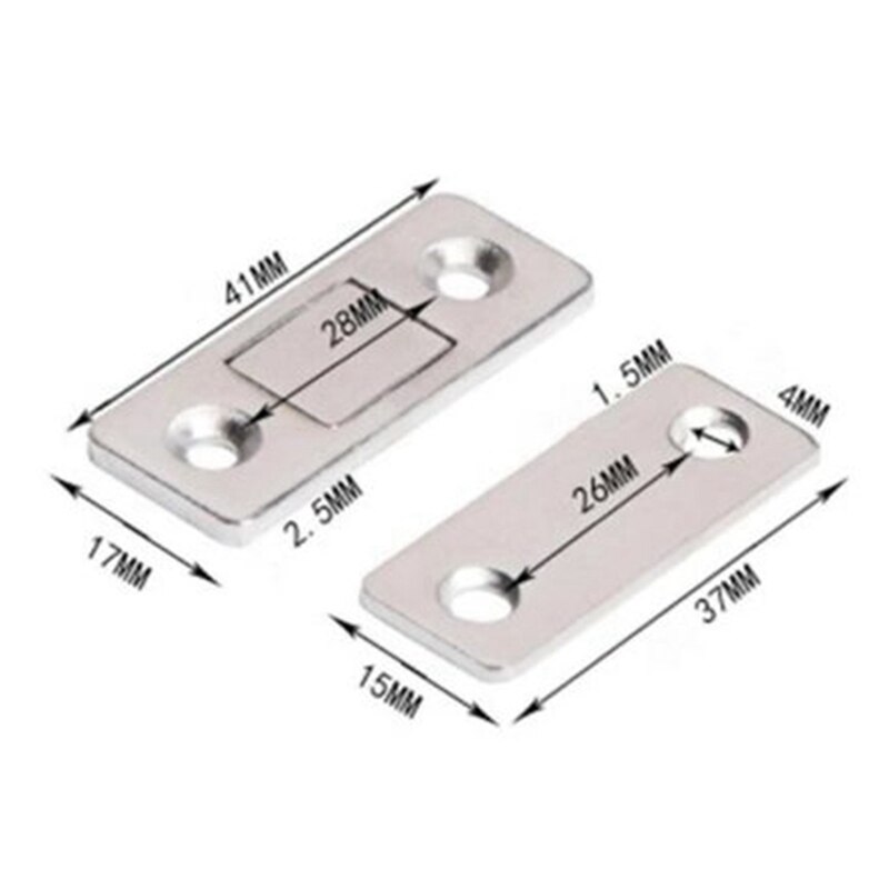 Magnetic Hidden Door Cabinet Closer Magnet Catches Door Stops With Screws Sticker For Cupboard Closet Furniture Tools
