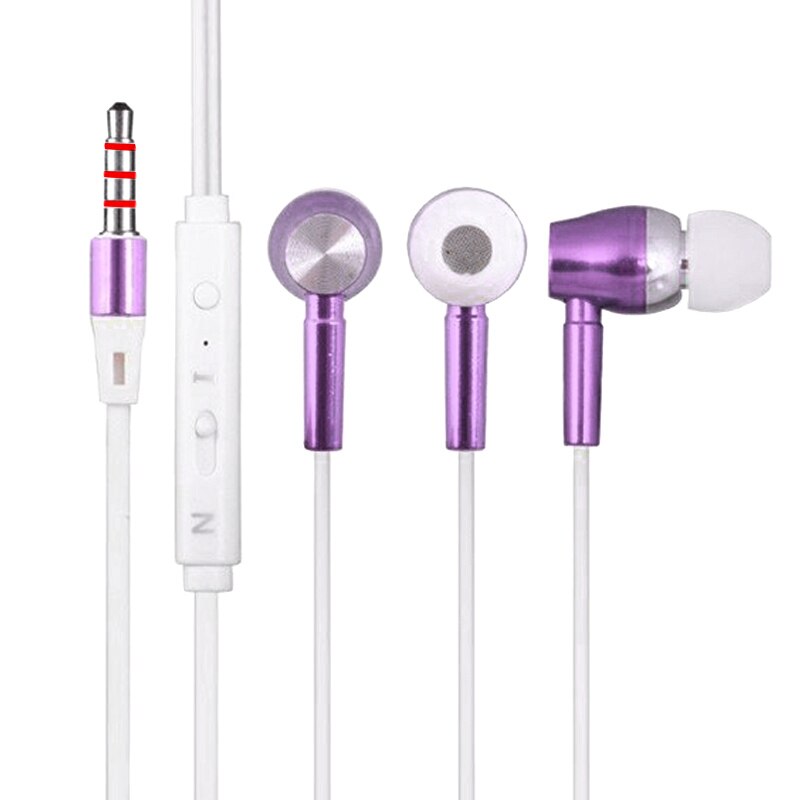 3.5Mm In-Ear Oordopjes Stereo Lichtgevende Oordopjes Nachtlampje Gloeiende Headset Sport Hoofdtelefoon Met Mic LHB99