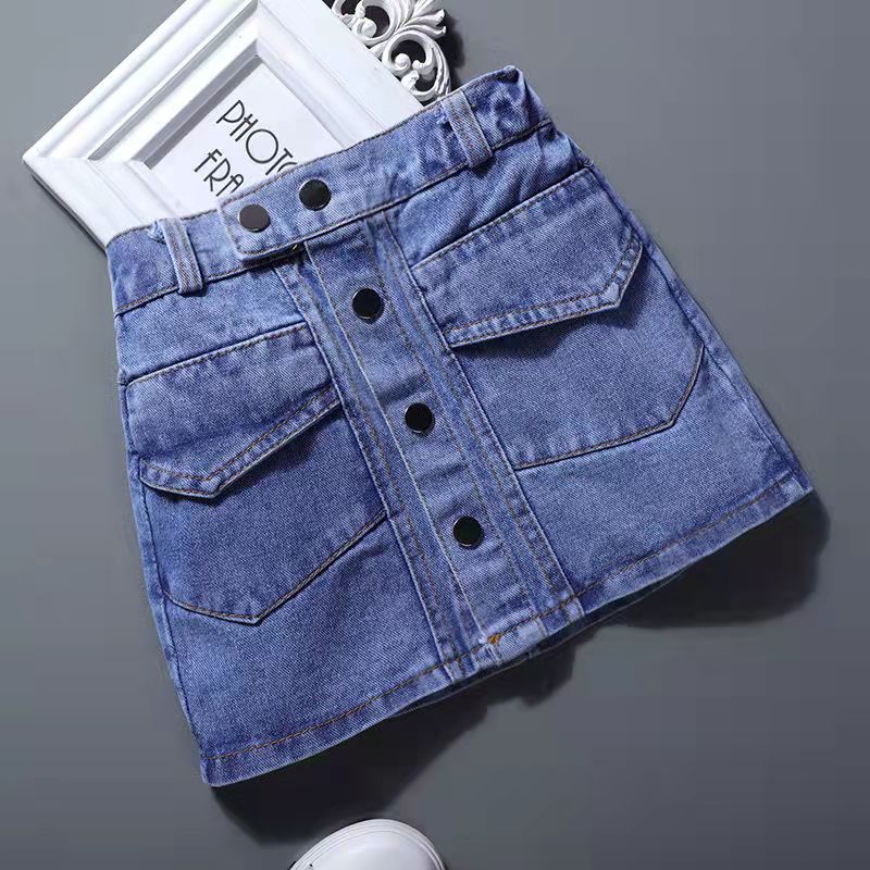 Gonna estiva per bambina 2022 nuovi vestiti per ragazze adolescenti gonna corta per bambini gonna in Denim gonna per bambini piccola 3 5 7 8 9 Y