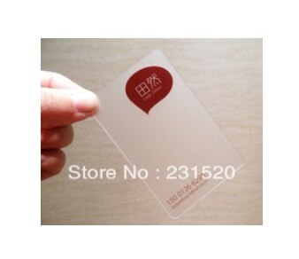 Transparent ID Cards Printing material, Blank Inkjet print PVC sheets A4, 50sets,Single side print, 0.43mm thick