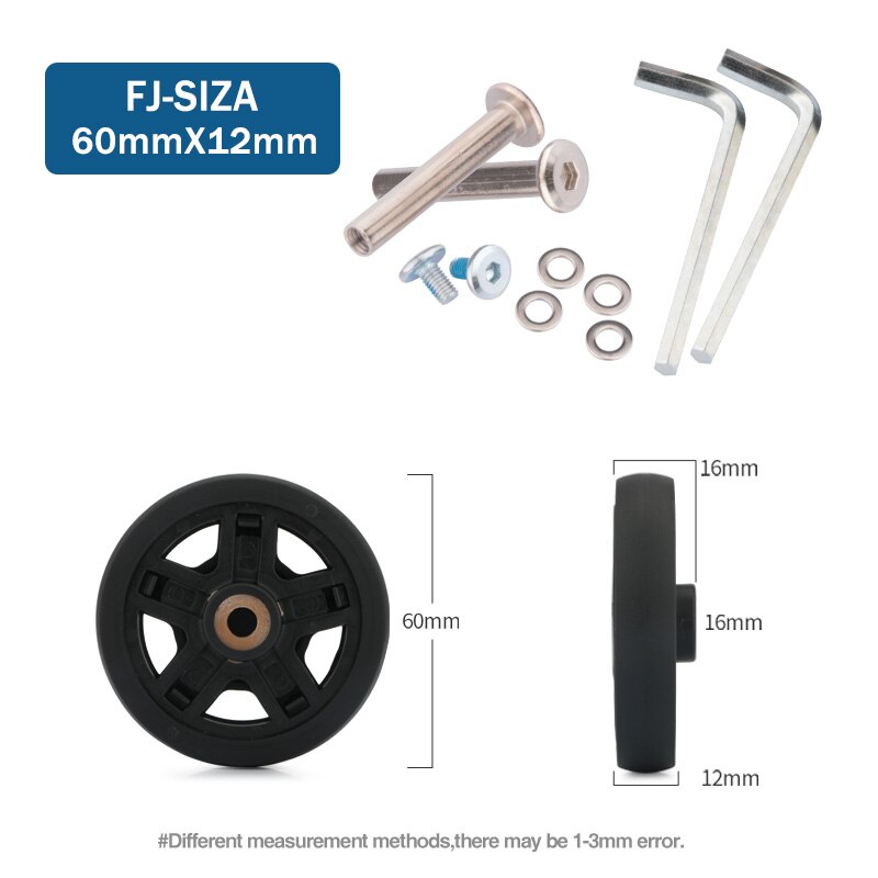 Suitcase Wheels 1 pair of Luggage Suitcase Replacement Wheels Axles Deluxe Repair Deluxe Repair Tool Casters: Deep Red