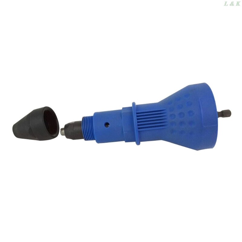 Electric Rivet Gun Tool Nut Riveting Insert Hand Pop Drill Cordless Heavy Duty L29K
