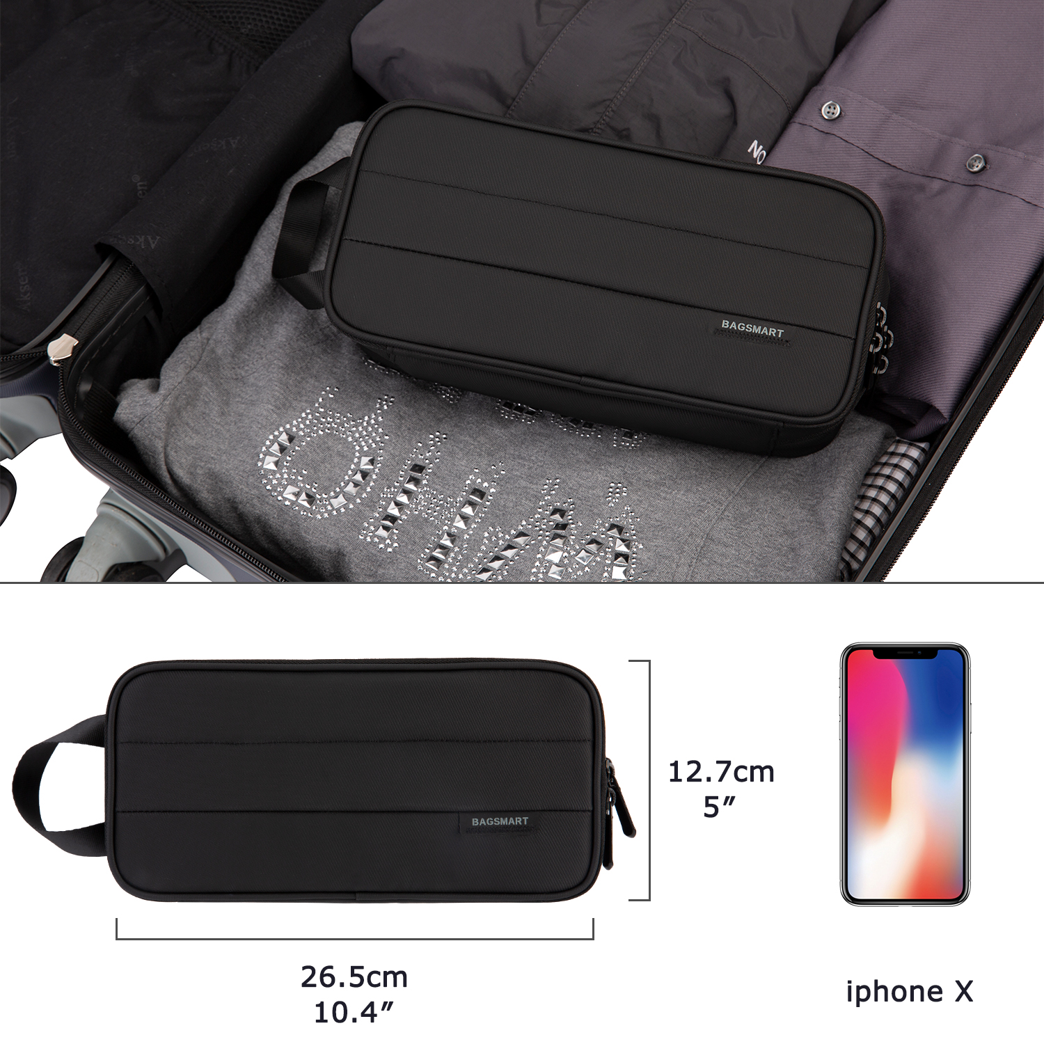 BAGSMART Elektronische Organizer Große Reise Kabel Tasche Kabel Veranstalter Tasche Elektronik Zubehör Fällen für Festplatten, Ladegeräte