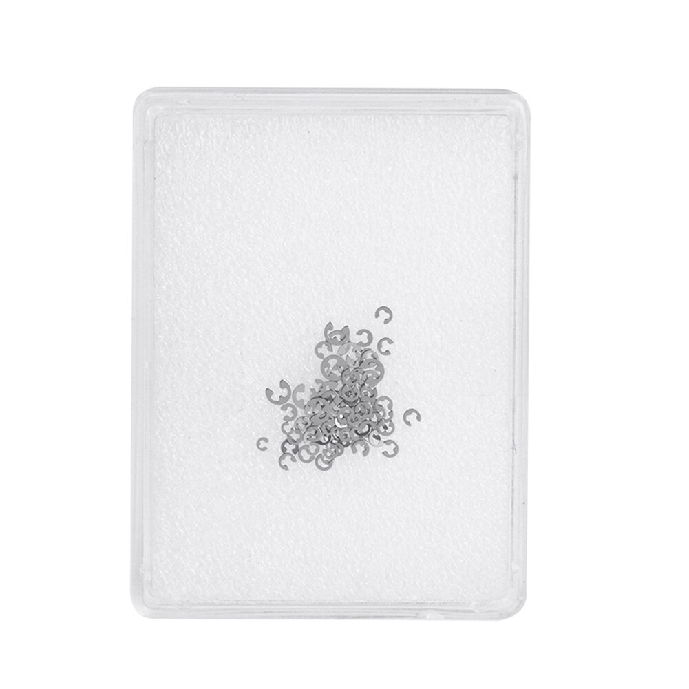 90 pièces 9 tailles chronographe montre bouton poussoir c-clip E clip Circlip anneau montres outil de réparation pièces de rechange