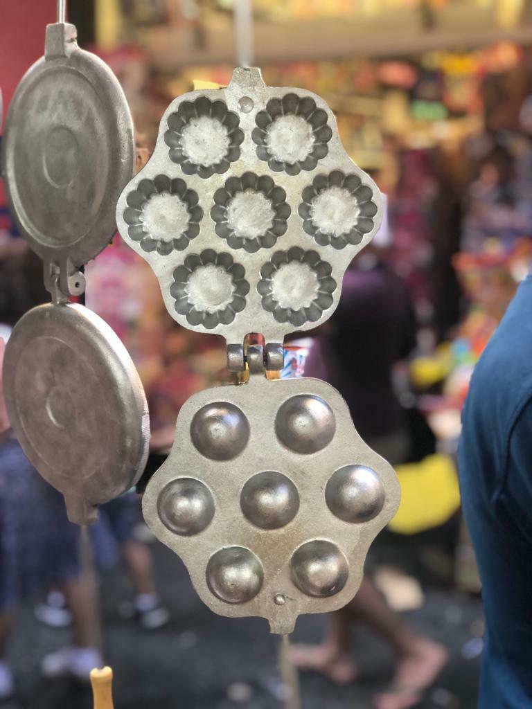 THAI MOLD PAN KACHEL ALUMINIUM GAT Model Kanom Krok Coconut Cake Mold Maker