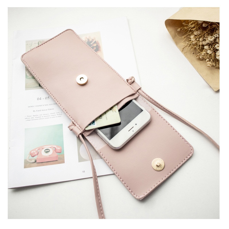 Miyahouse Mini Umhängetaschen Frauen Kupplung Aushöhlen Telefon Tasche Brieftaschen Klappe Touchscreen Telefon Schulter Tasche