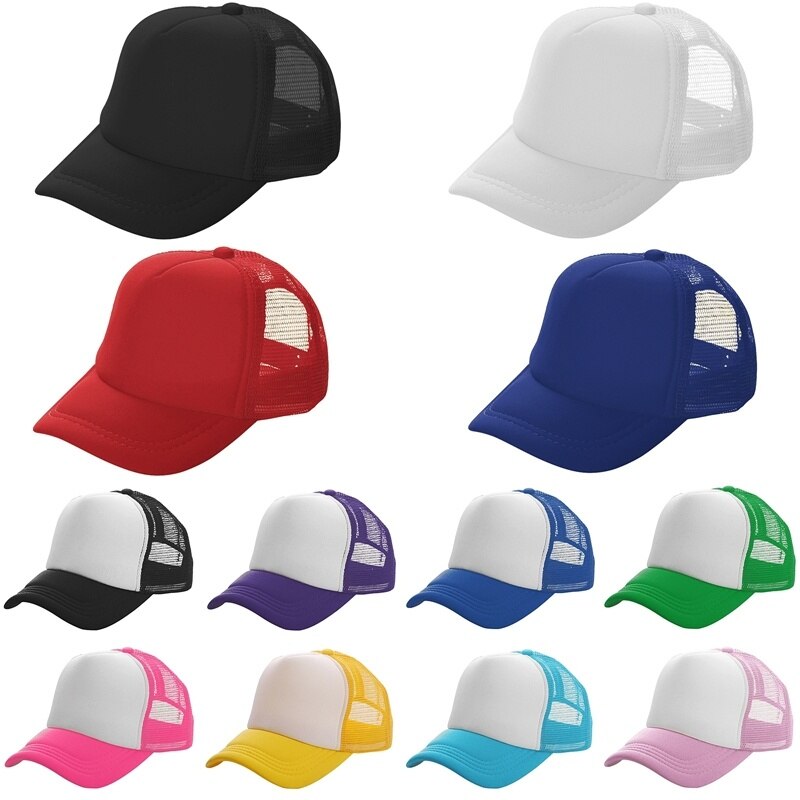 Summer Patchwork Men's Baseball Cap Mesh Caps Women Hat Casual Hip-Hop Baseball Golf Adjustable Women's Cap