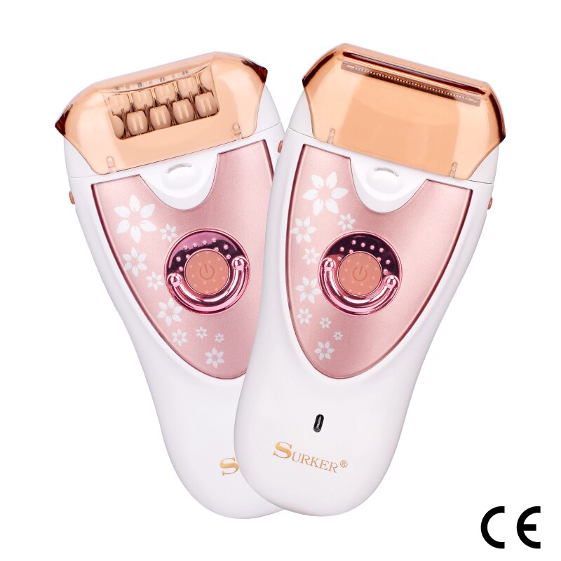 Portable 2 in 1 Electric Razor Hair Removal Epilator Washable Women Shaver Rechargeable Face Body Bikini Leg Arm Shaving Trimmer