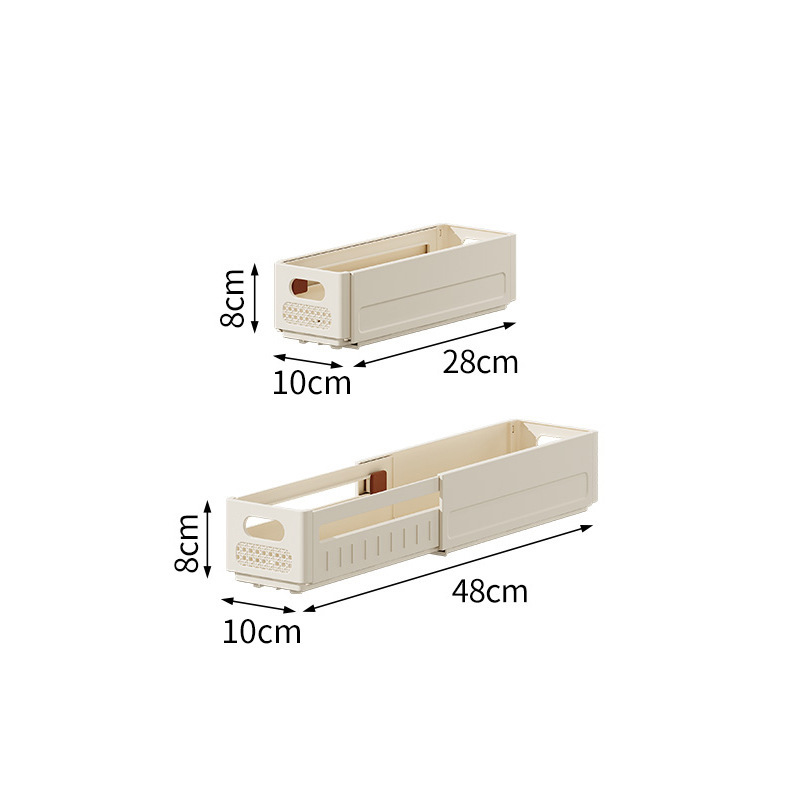 Clothes Storage Box Expandable Wardrobe Clothes Organiser Layered Plastic Assembled Storage Organizer Underwear Boxes: black