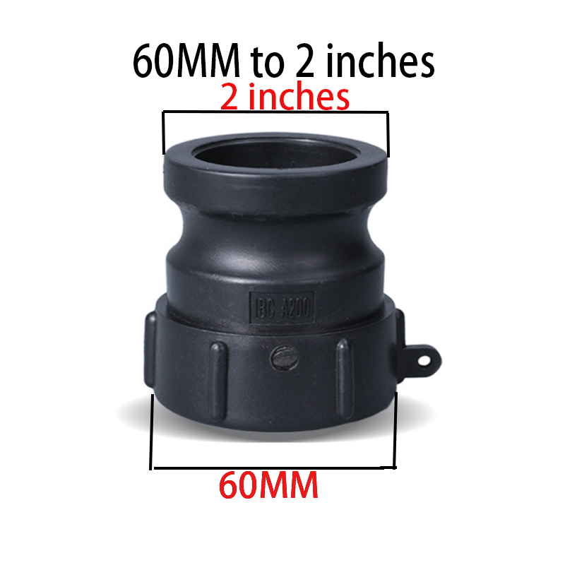 Thicken IBC water tank adapter Valve connector IBC A200 & plastic Camlock Combination Pack: Red
