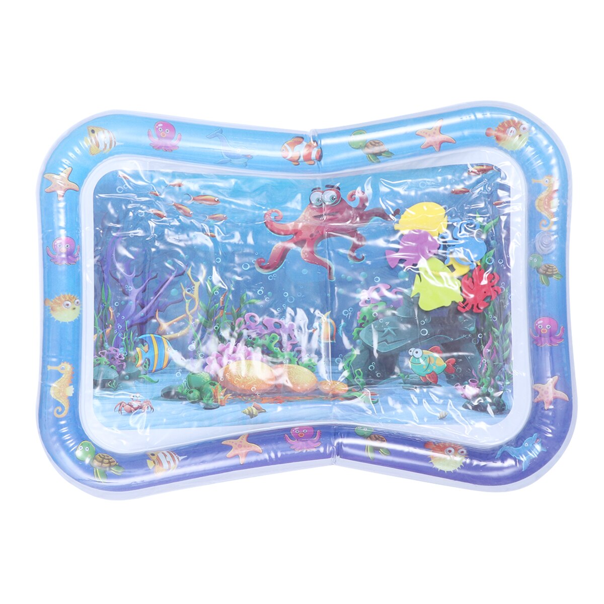 Fish Baby Pad Toys Inflatable Crawling Cushion Water Play Mat Leakproof Colorful Play Mat Baby Toys For Infants Toddlers: type C