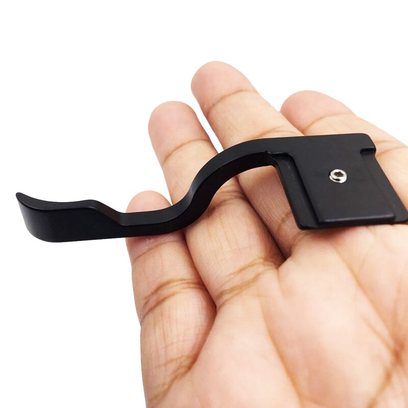 Black Metal Shoe Thumb-Up Grip for Fujifilm Fuji XT100 X-T100