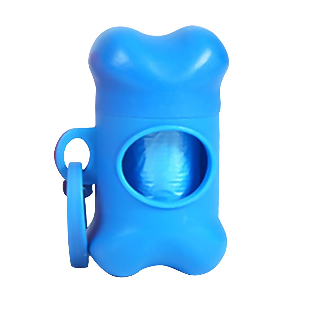 1x Pet Dog Bone Shape Waste Poo Garbage Dispenser Clean Up Bag Holder Case: 4