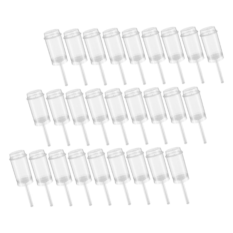 ABJI-80Pcs Food Pusher Round Shaped Push-Pops Cake Cup With Lid Cake Push Pops Containers Cakepop Round Plastic Container: Default Title