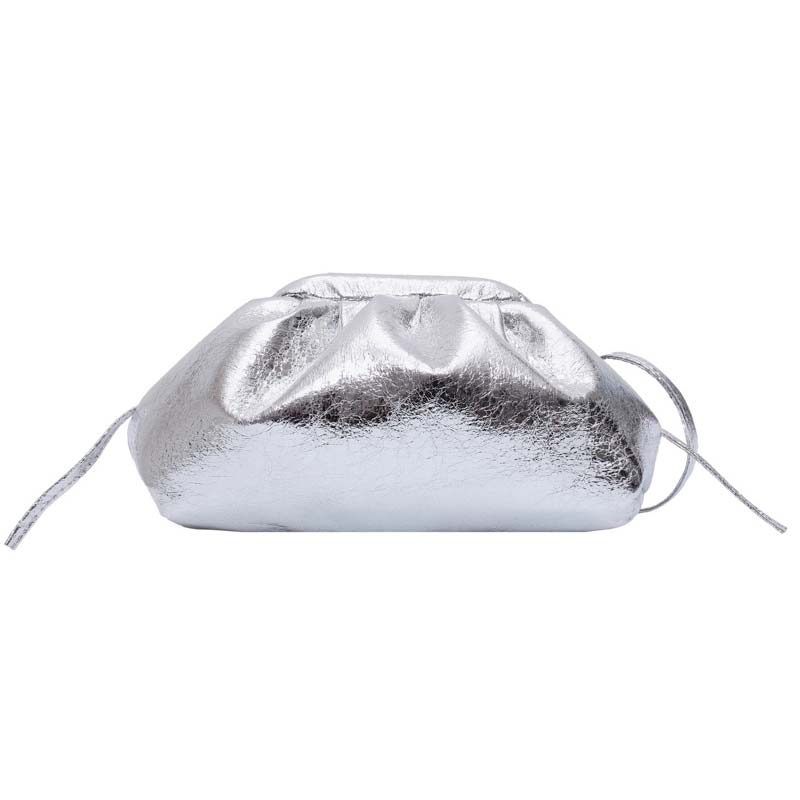 Bolso de bandolera Simple para mujer, Retro, novedad de , bolso de hombro tipo bandolera con nubes a la para mujer, bolso de mano tipo Clutch: Plata