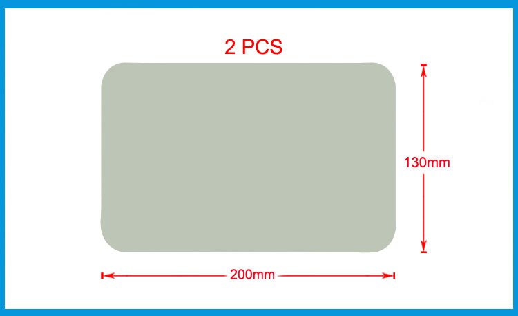 2 stk 200*130mm oppustelige plastbåd kajak pvc reparation patch kit med lim vandtæt patch rib kano jolle luftseng: 2 grå lapper 1 lim