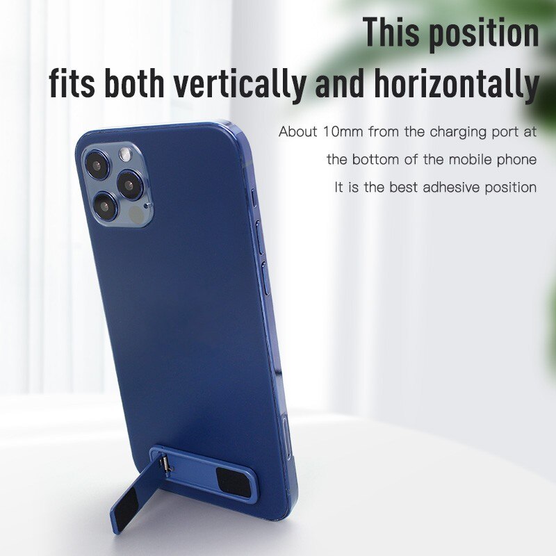 Cell Phone Kickstand Universal Vertical Horizontal Stand Adjustable Mini Folding Desk Mount Holder for iPhone Samsung