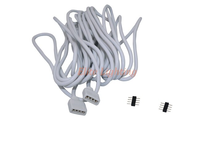 30cm 50cm 1M 2M 3M 5M 10M 4 pin LED tape extension Connector wire female Cable Cord for 3528 5050 2835 RGB led strip light