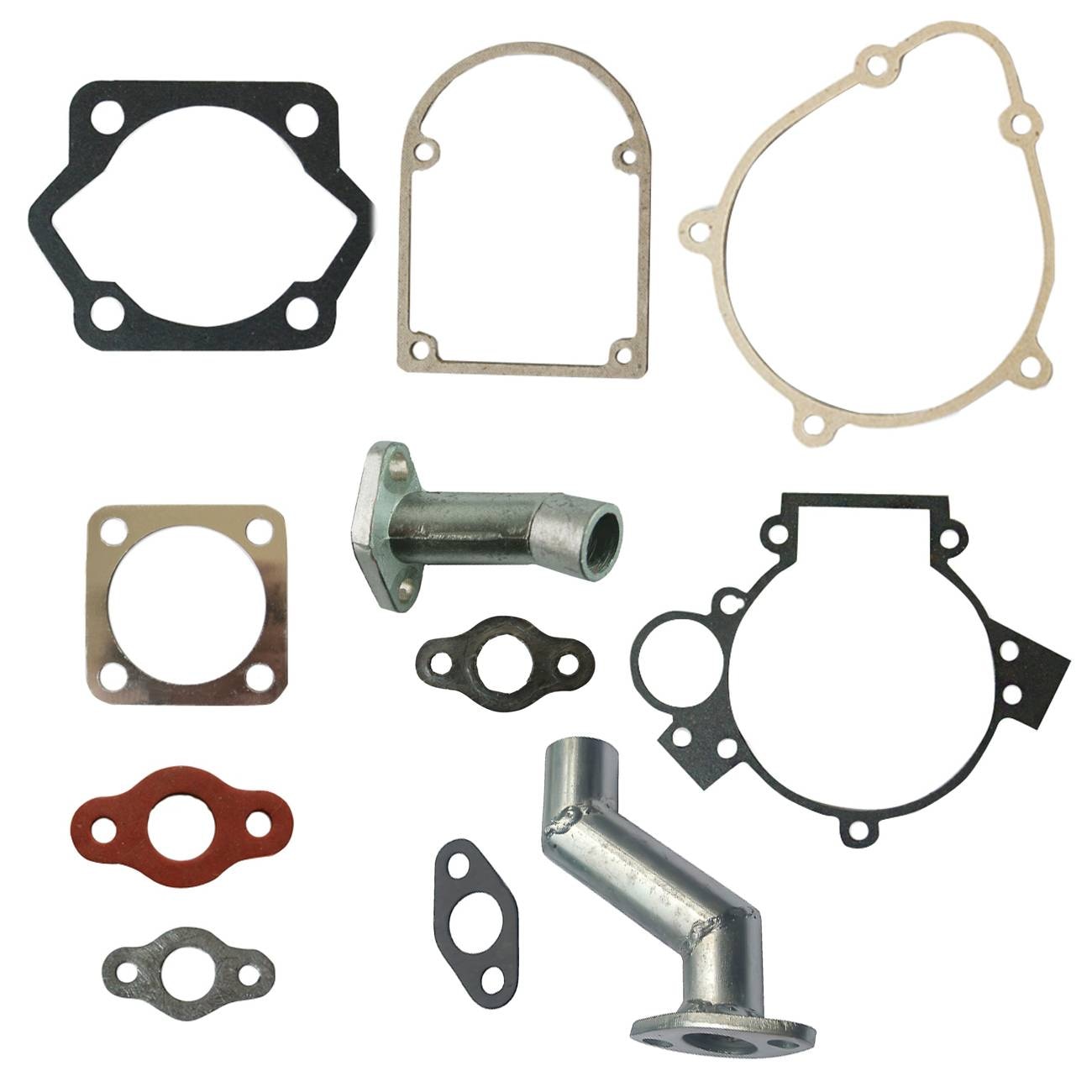 Gasket Kit&Intake Manifold Carburetor For 49cc 66cc 80cc 2 Stroke Motorized Bike