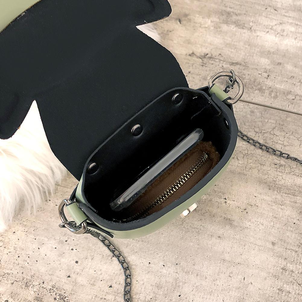 Handtassen Vrouwen Kleine Lederen Tas Keten Crossbody Tas Cartoon Leuke Messenger Bags Voor Wandelen En Reizen