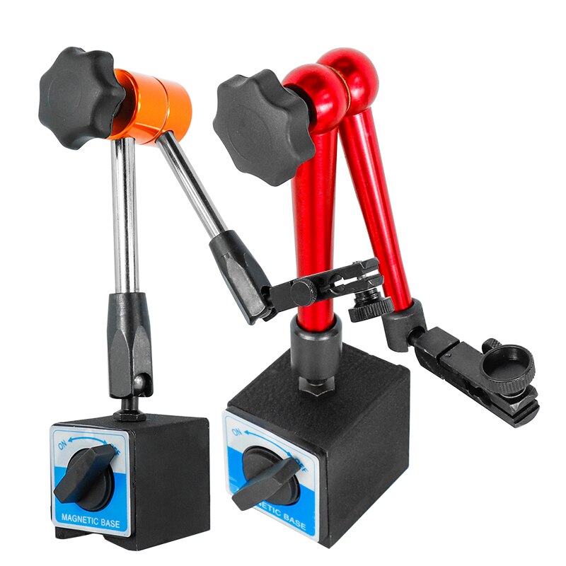 Cmcp måleur indikator magnetiske standere universal fleksibel magnetisk base holder stativ værktøj til ur indikator base