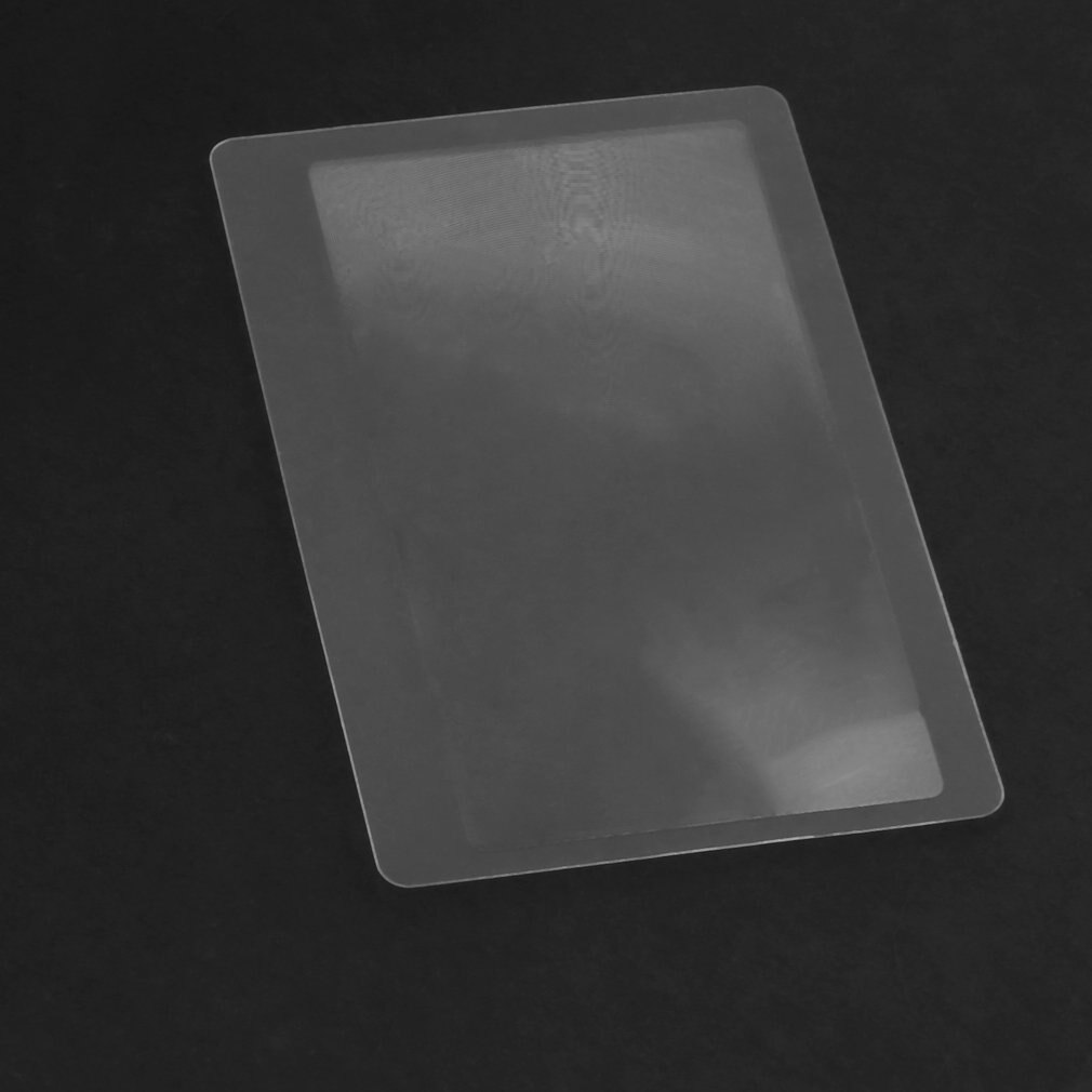 2pcs Pocket Credit Card Size Magnifier 3x Magnifying Fresnel Lens Reading Brand