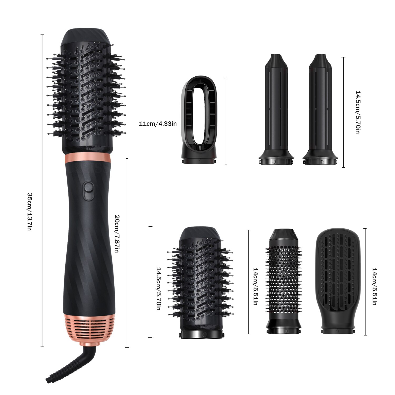 Brosse ionique 6 en 1 pour sèche-cheveux et lisseur, outil de Salon, sèche-cheveux et Styler en une seule étape, 1000W
