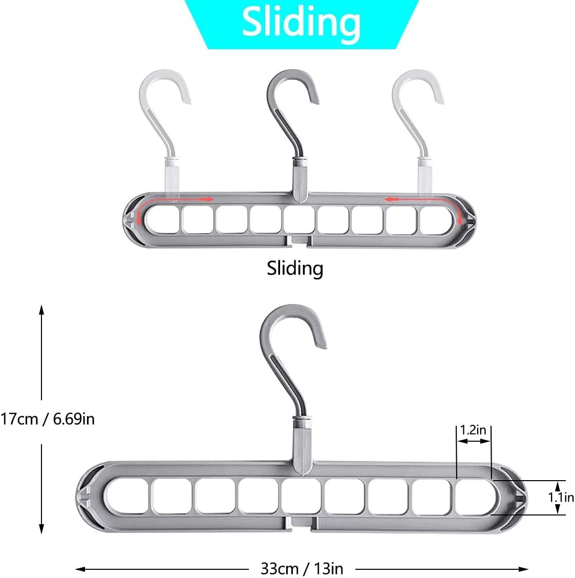 Magic Space Saving Hanger for Wardrobe Heavy Clothes Closet Organizer, Dorm Room Essentials, Closet Storage