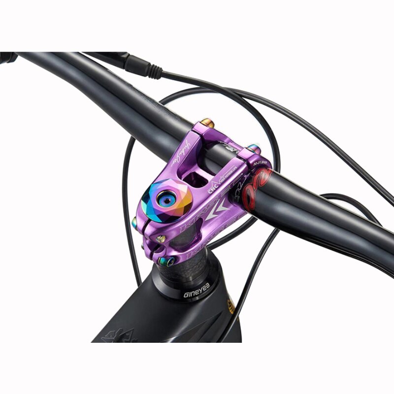 Krsec Handlebar Mtb Bike Stem 50Mm Tee Mountain Bicycle Bridge Short Power Integrated Stem 31.8 Throat Aluminum Manillar Canote