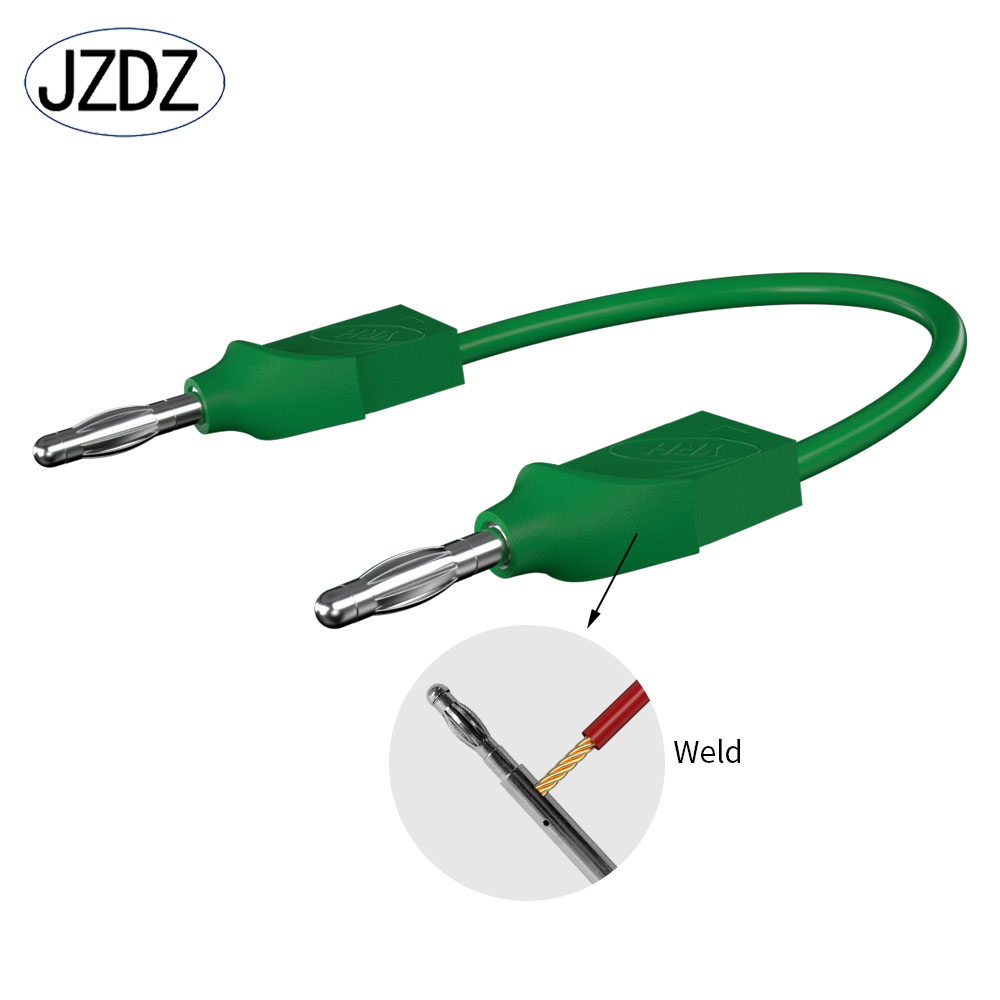 JZDZ10PCS 4Mm Stapelbare Banaanstekker Koper Vernikkeld Solderen Elektrische Connector Diy Gereedschap J.10033