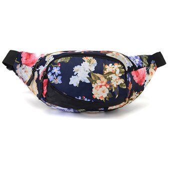 Women Waist Funny-Pack kidney Belt-Bag Running Cycling Outdoor Banana Flower bum bag Pouch sac banane saszetka na biodra: E