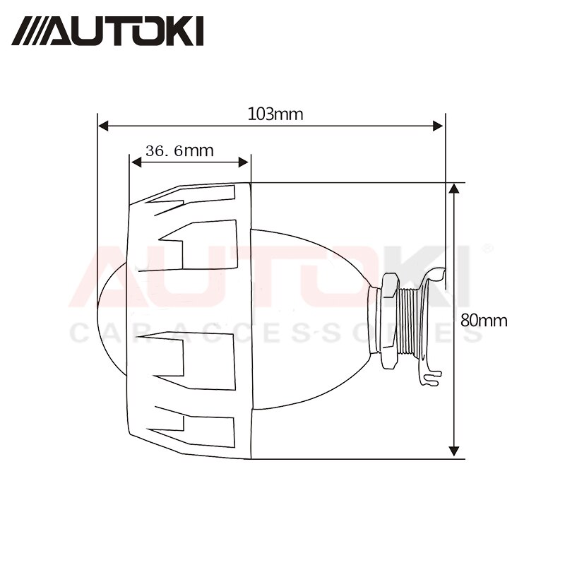 2 unids/lote Autoki LHD/RHD 1,8/2,0 pulgadas H1 Mini lente de proyector bi-xenón + cubierta para faros de coche H4 H7 9005 9006