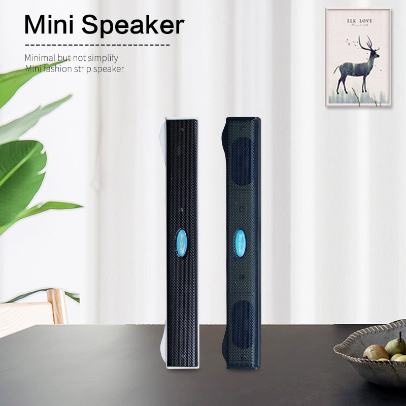 USB Speaker Music Player Amplifier Loudspeaker 3D Surround Sound Box Bar Universal Speaker For Computer Desktop PC Notebook