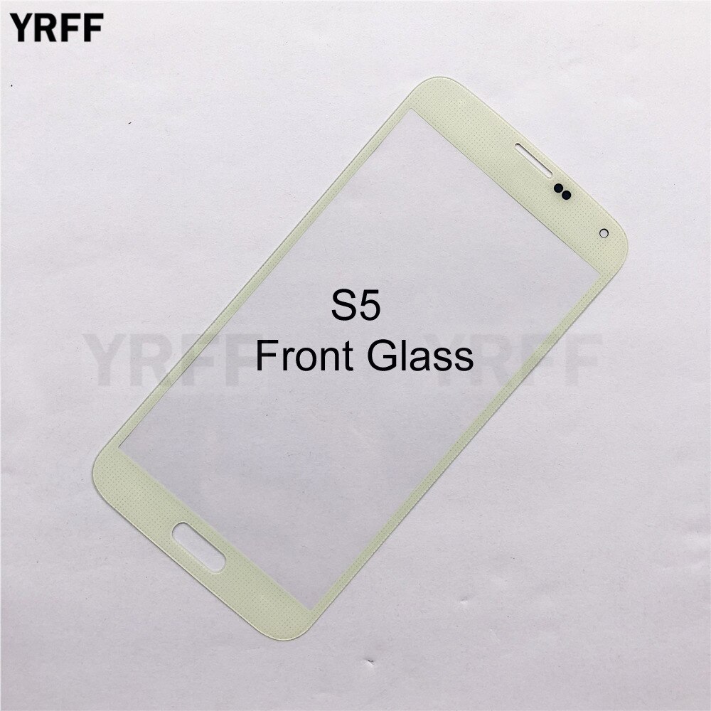 Para Samsung Galaxy S4 i9500 S4 Mini i9192 S5 I9600 S5 Mini Panel frontal de cristal (digitalizador sin Panel de pantalla táctil), vidrio exterior