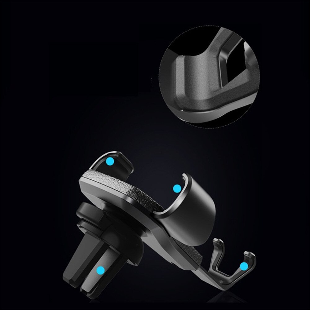 Universele auto mobiele telefoonhouder voor telefoon in de auto ventilatierooster montage niet-magnetische standaard mobiele auto zwaartekracht autobeugel