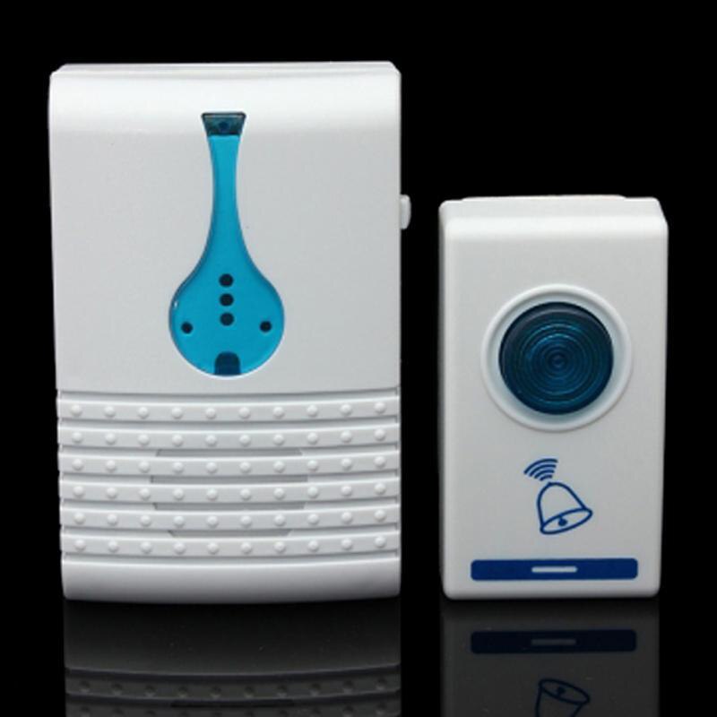 White LED Door Bell Wireless Doorbell Battery Powered 32 Tune Songs Remote Control Wireless Home Security Smart Doorbells
