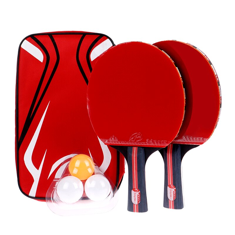 2 pz/lotto Racchetta Da ping Pong Racchetta Doppio Viso Brufoli Maniglia ping Pong pagaia